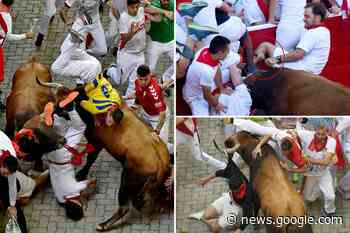 Grisly images show American man's leg gored by bull during Pamplona festival - New York Post