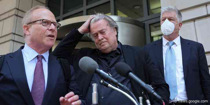 Steve Bannon wants to make his trial 'political circus': House lawyer - Business Insider