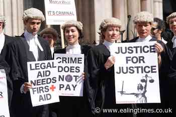 Criminal courts face further disruption as barristers strike for third week - Ealing Times