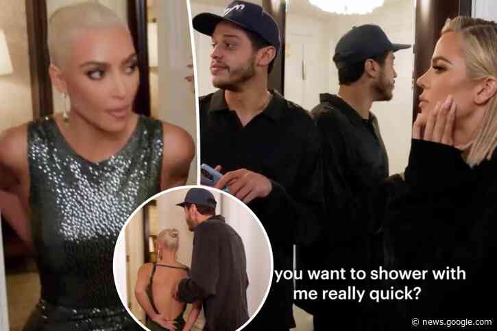 Kim Kardashian asks Pete Davidson to shower with her in 'Kardashians' trailer - Page Six
