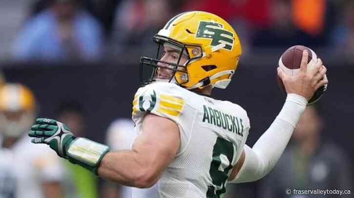 With Masoli out 10 to 12 weeks, Redblacks acquire quarterback Arbuckle from Elks