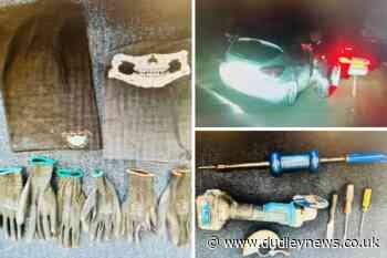 Four arrested after burglary tools found in vehicle in Dudley - Dudley News