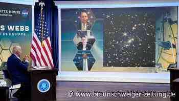 Nasa und US-Präsident zeigen erstes Bild von «Webb»-Teleskop