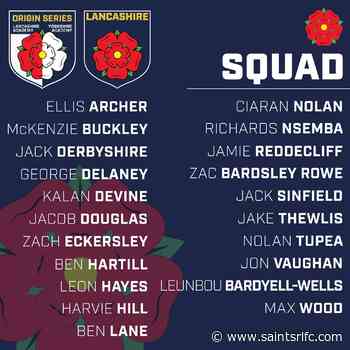 Academy Origin III: 8 Saints in Lancashire squad - St.Helens RFC - St.Helens R.F.C.