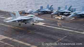F-18 Super Hornet lost at sea off carrier USS Harry S. Truman during rough weather