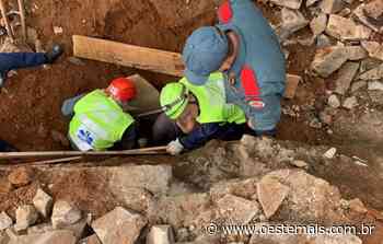 Trabalhador é resgatado após ser soterrado em vala em Faxinal dos Guedes - oestemais.com.br