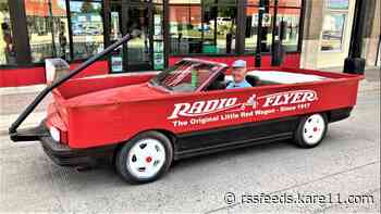 Inspired by his childhood toy, Minnesotan builds not-so-little red wagon he can drive