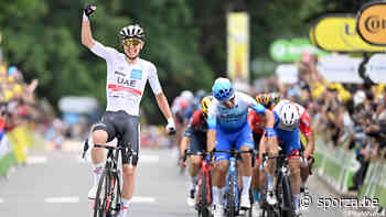 Tadej Pogacar knalt met verbluffend gemak naar ritzege en geel, aanvaller Wout van Aert laat lopen - sporza.be