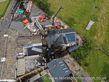 Pictures show damage to the Three Millstones after fire