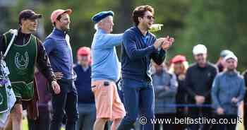 Jamie Dornan and Niall Horan pictured with Bill Murray at first day of JP McManus Pro-Am - Belfast Live
