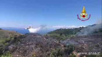 Incendi: vasto rogo a Messina, sul posto Canadair ed elicottero - Italia - Agenzia ANSA