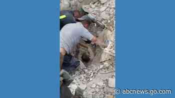 WATCH:  Man pulled from rubble of Ukraine apartment building