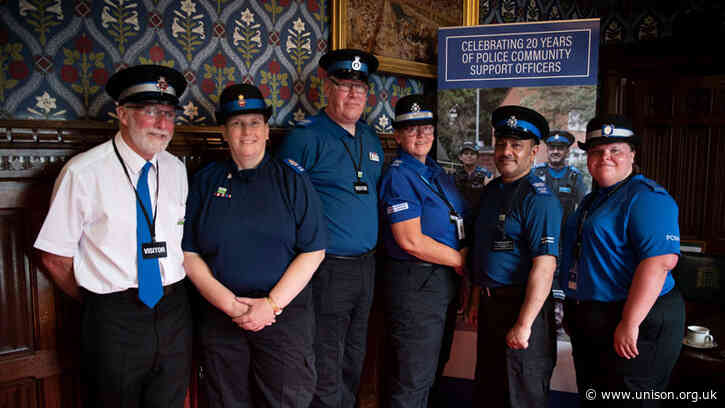 MPs join UNISON in celebrating 20 years of the PCSO