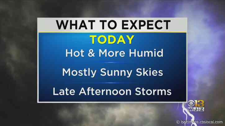 Maryland Weather: Alert Day Due To Afternoon Storms