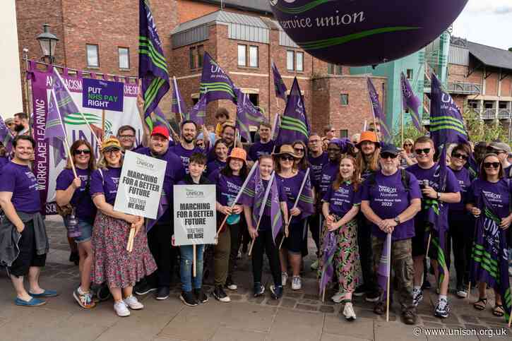 Durham Miner’s Gala: ‘UNISON is strong and ready for a fight’