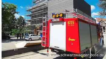 Schreck am neuen Stadtarchiv - Feuerwehr-Sirenen heulen in Balinger City - Schwarzwälder Bote