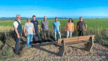Einsatz in Brittheim - Neue Sitzbank für Wanderer - Schwarzwälder Bote