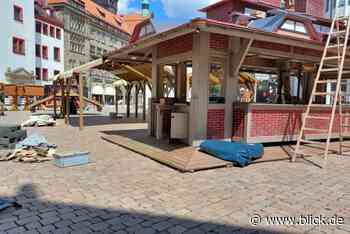 Aufbau im vollen Gange: Mittwoch startet der Brauereimarkt | blick.de - Chemnitz - Blick.de