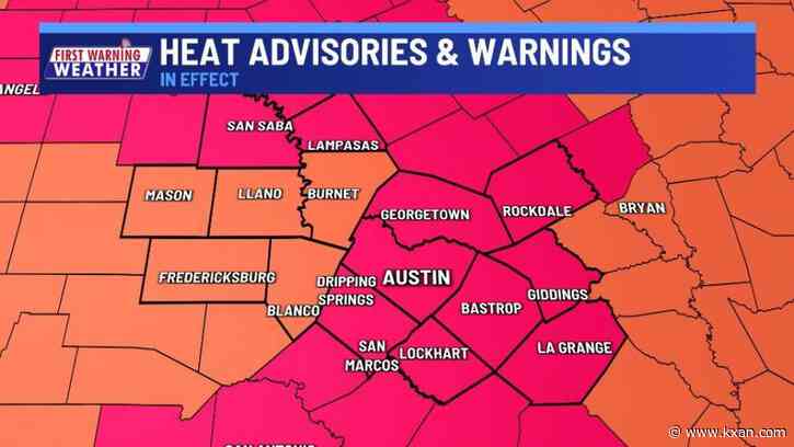 Heat Advisory Vs Excessive Heat Warning What Do They Mean Austin News Newslocker