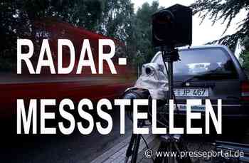 POL-ME: Geschwindigkeitsmessungen in der 28. KW - Kreis Mettmann - 2207026 - Presseportal.de