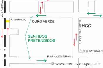 Sestram vai inverter o sentido de trechos das ruas Marialva e Arnaldo Tupan - Prefeitura Municipal de Umuarama (.gov)