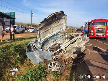 Motorista causa acidente na divisa entre Sarandi e Marialva - 24H News