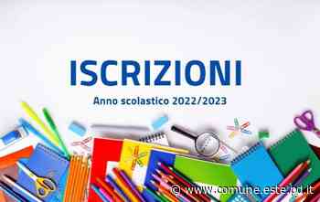 Servizi scolastici - iscrizioni as 2022/2023 - Città di Este - Culla dei Veneti Antichi - Comune di Este