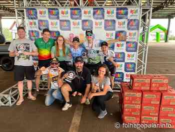1º Pedal do Rock - Troféu Birigui arrecada 183 caixas de leite em Teutônia - Folha Popular
