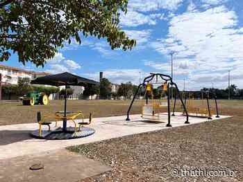 Parque do Povo de Birigui recebe playground adaptado para PCD - Portal Thathi