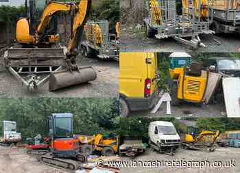 Man arrested after 6 stolen trailers, 3 excavators, 2 dumpers and 2 pick-ups found by police
