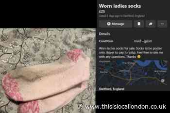 Dartford seller lists worn socks for sale on Facebook Marketplace