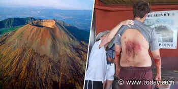 Tourist, 23, injured after falling into Mount Vesuvius crater while taking a selfie