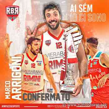 Ufficiale, Marco Arrigoni rinnova con la RivieraBanca Basket Rimini - Tuttobasket.net