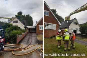 Waring Drive Orpington bungalow fire: Woman taken to hospital