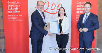 Kreissparkasse Ravensburg erhält IHK-Jubiläumsurkunde - WOCHENBLATT