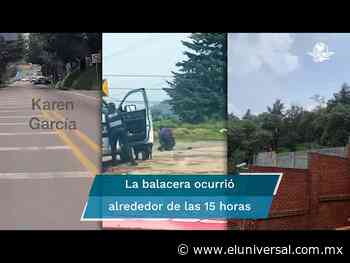 La balacera con armas largas que paralizó la México-Cuernavaca en video - El Universal