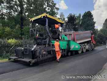 Modena, lavori sulla SP255 Nonantolana a Navicello - Modena 2000