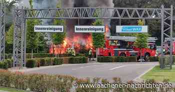 Feuerwehreinsatz: Schweißarbeiten lösten Brand im Aachener Osten aus