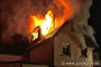 Einsturzgefahr nach Brand in Einfamilienhaus im Landkreis Sigmaringen | SÜDKURIER Online - SÜDKURIER Online
