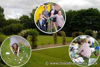 Siblings clear Coalshaw Green Park of litter in spare time - The Oldham Times