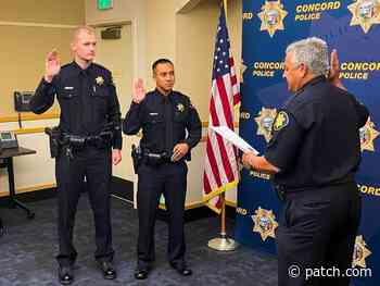 Concord Police Department Welcomes 2 New Officers - Patch