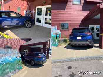 SUV Crashes Into Hooksett Area Rest Stop Building - Patch