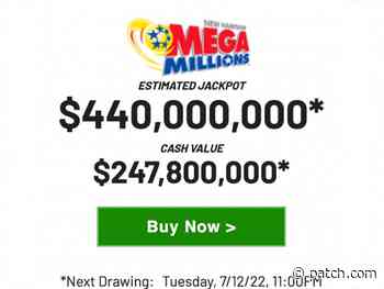 Mega Millions Jackpot Expected To Reach $440M On Tuesday - Patch