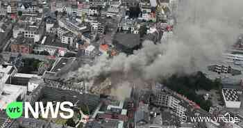 Zware brand stadscampus Universiteit Antwerpen: vuur "bijna onder controle", buurtbewoners mogen weer naar huis - VRT NWS