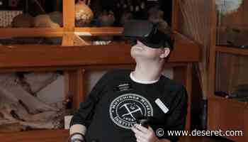 Service missionary with spina bifida uses VR technology to explore a cave - Deseret News