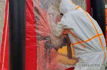FW-E: Landwirt verletzt sich bei Reinigungsarbeiten mit Lauge - umfangreicher Einsatz für die Feuerwehr Essen