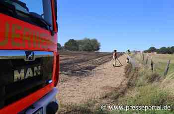 FW VG Asbach: Flächenbrand schnell gelöscht / Feuerwehr warnt vor aktueller Brandgefahr