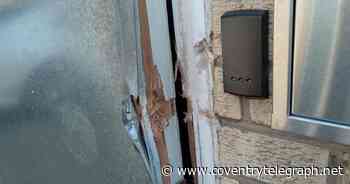 Vandals smash metal door in attempted burglary at Coventry firm - Coventry Live