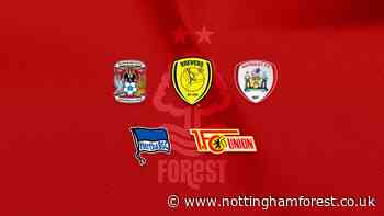 2022-23 pre-season fixtures confirmed - Nottingham Forest