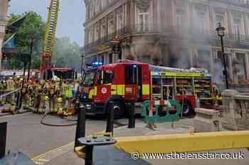 Firefighters battle Trafalgar Square pub blaze - St Helens Star